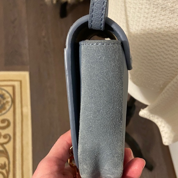 See By Chloe Hana Leather and Suede Crossbody Bag in Stormy Sky - Picture 7 of 14